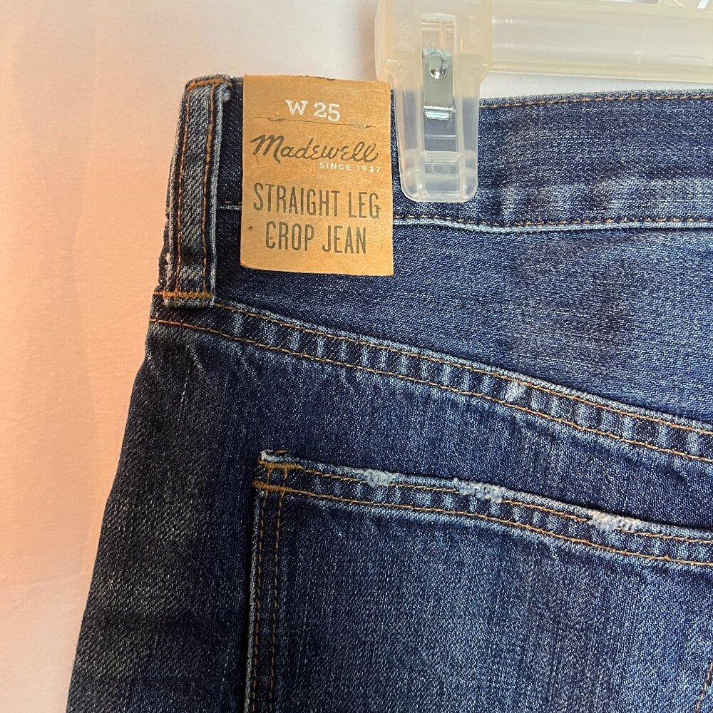 Women's Madewell Straight leg crop jeans Size 25, NWT